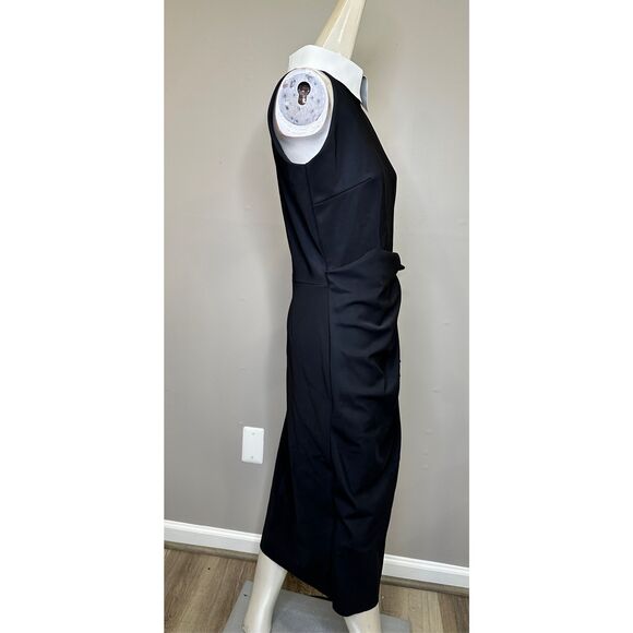 NWT Chiara Boni La Petite Robe Ferflum Collared Skirt Ruffle Cocktail Dress - Picture 9 of 11